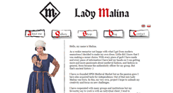 Desktop Screenshot of ladymalina.com